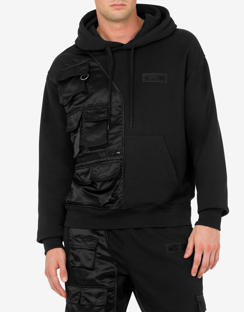 Moschino MULTIPOCKET DETAILS HOODIE outlook