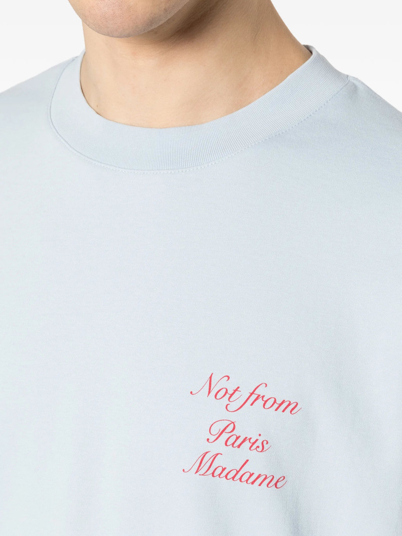 Drôle de Monsieur Drole De Monsieur Slogan Calligraphy Round-neck T-shirt outlook