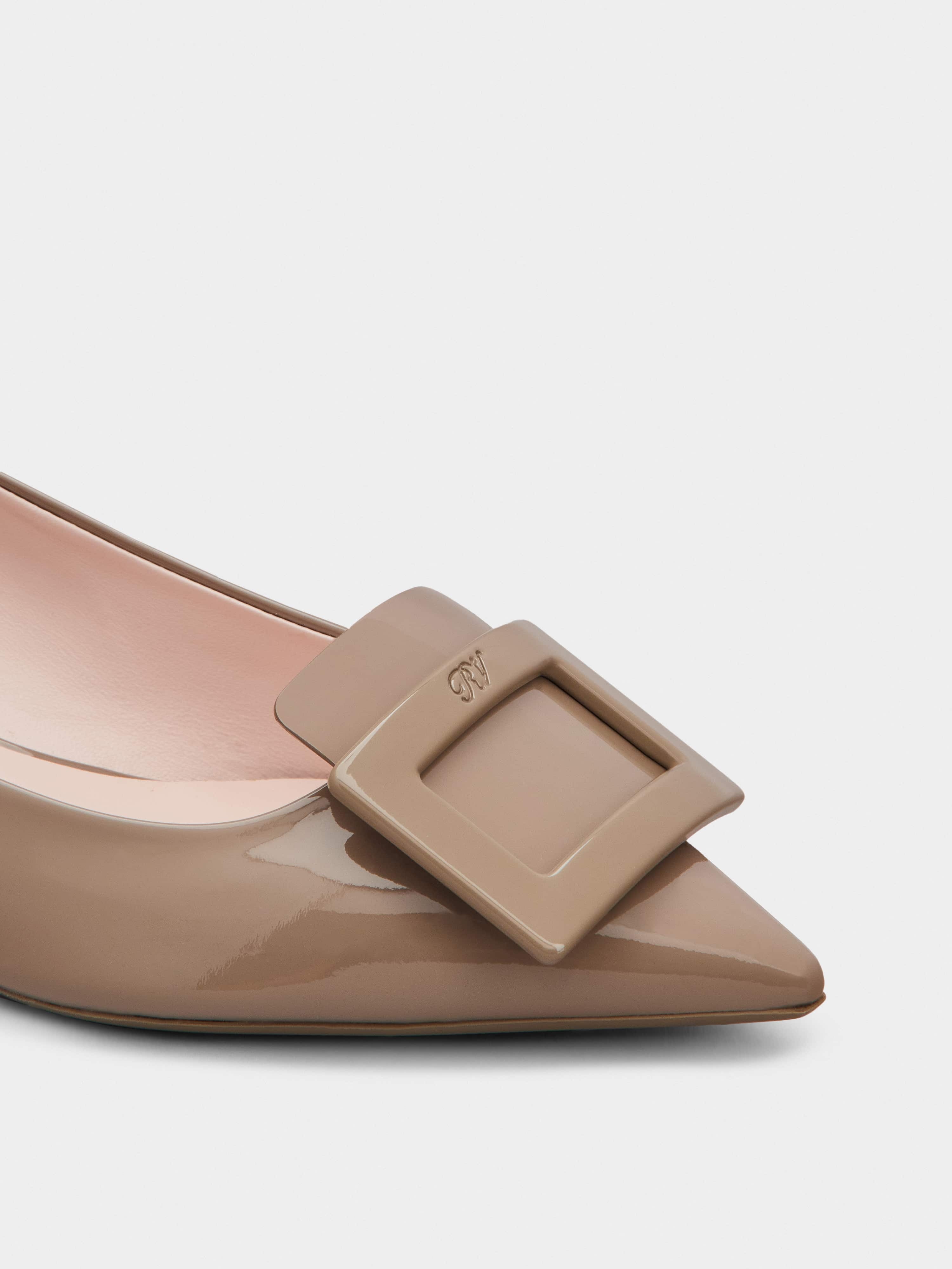 Gommettine Lacquered Buckle Ballerinas in Patent Leather - 3