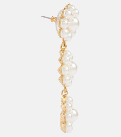 Jennifer Behr Bridal Olive faux pearl drop earrings outlook