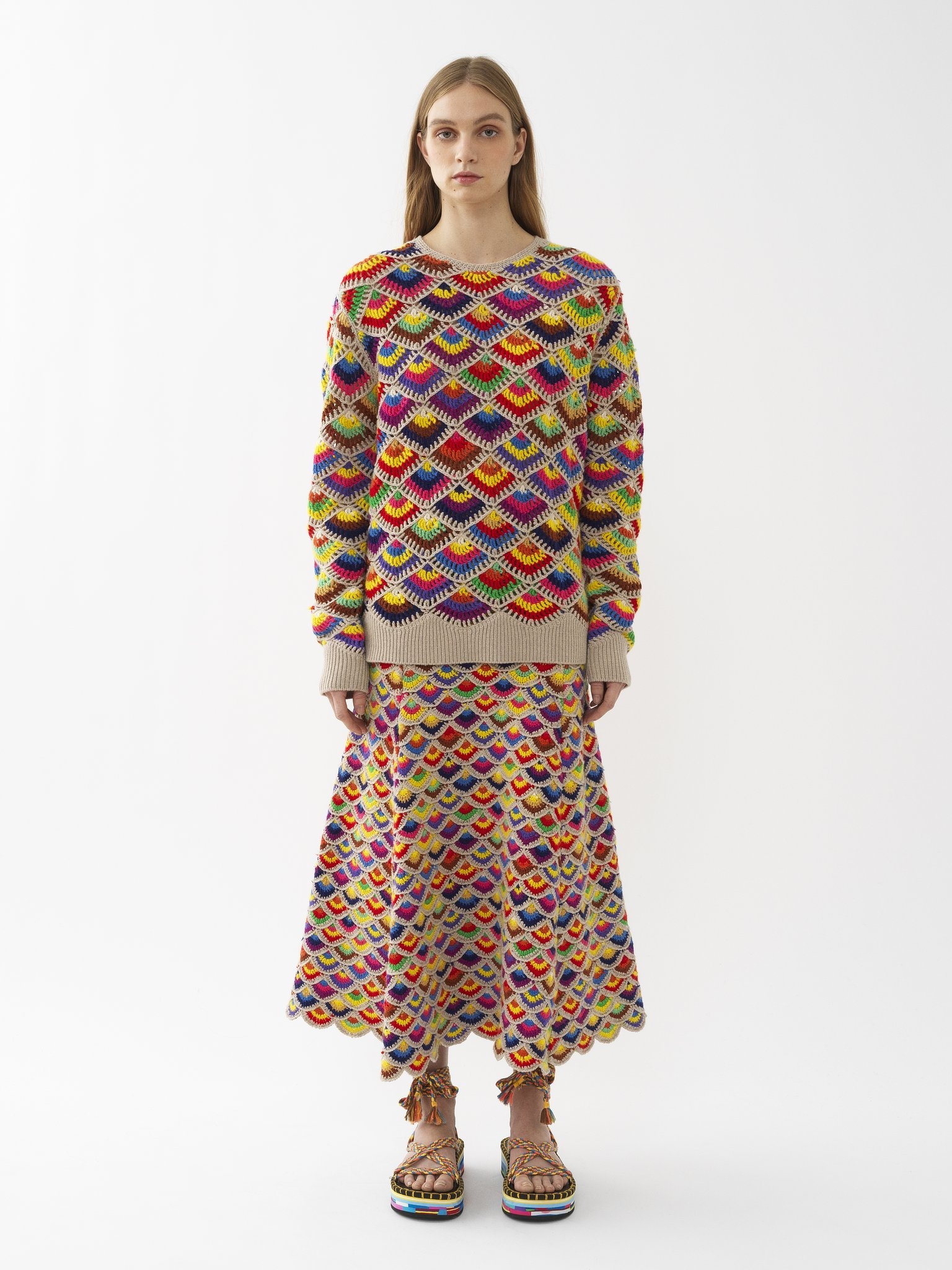 CROCHET MID-LENGTH SKIRT - 2