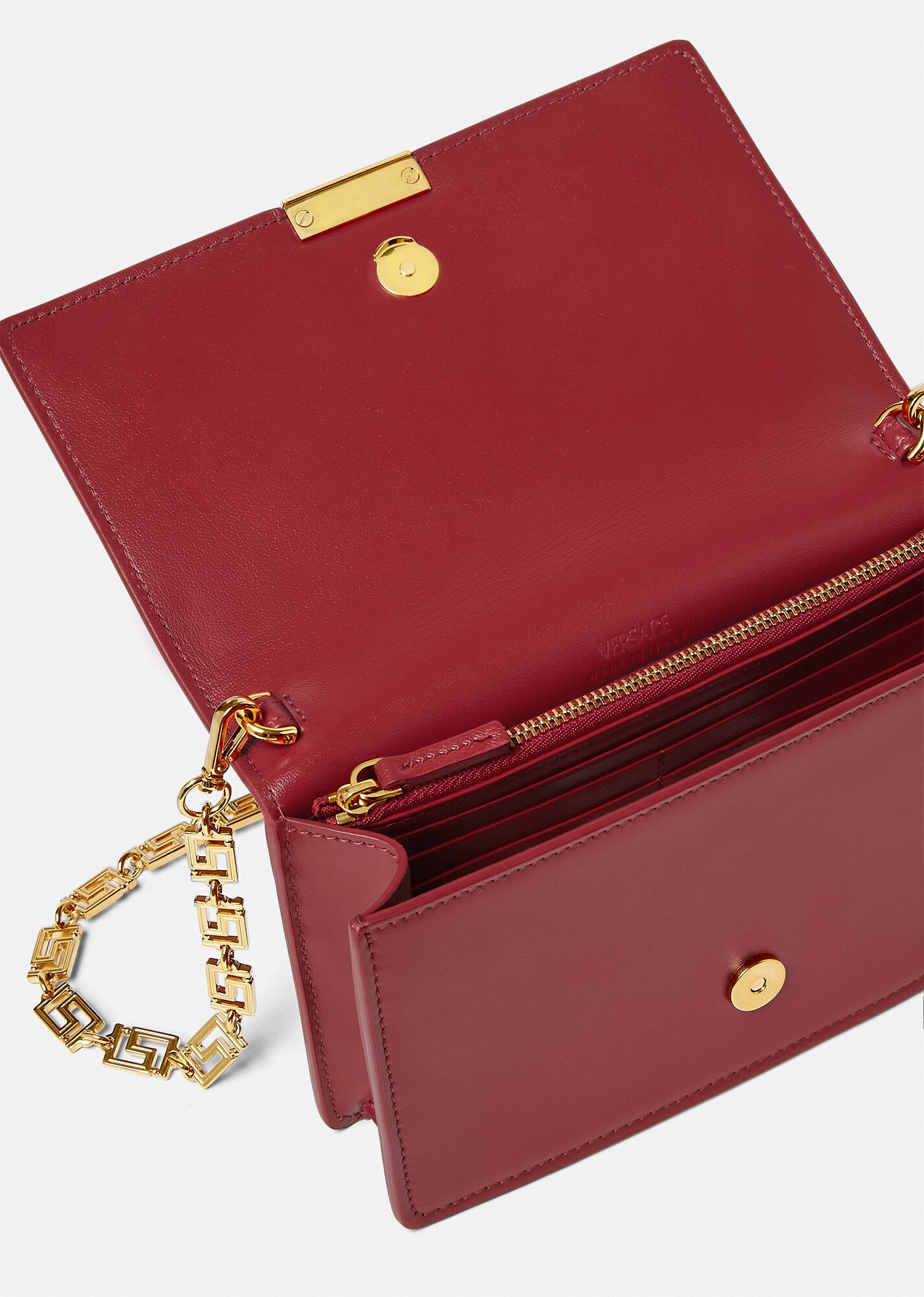 Versace Greca Goddess Clutch Bag - Red