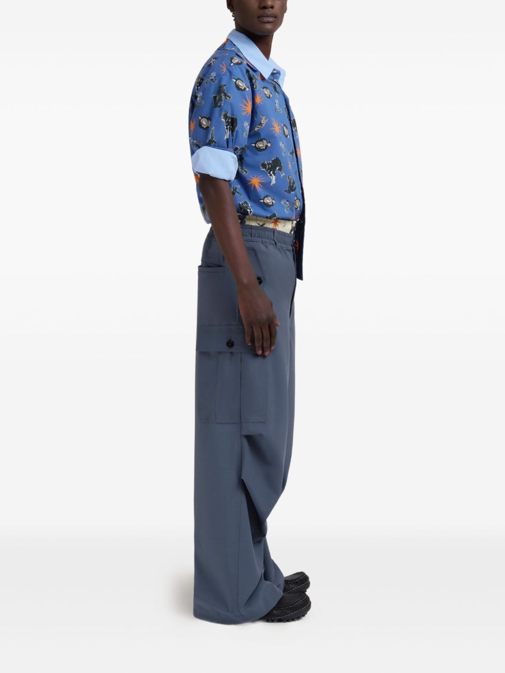 graphic-print short-sleeve shirt - 3