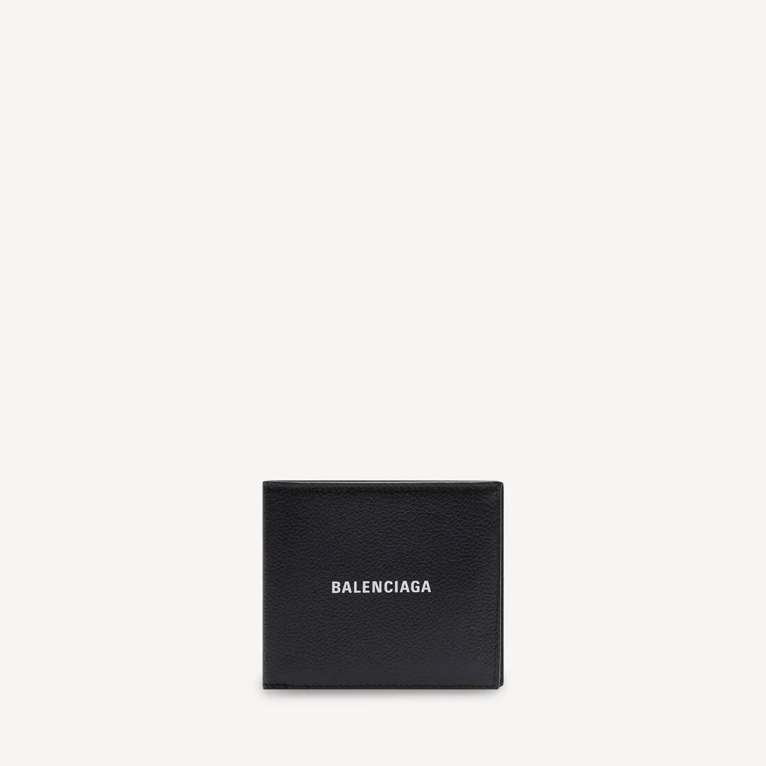 Men's Cash Square Folded Coin Wallet in Black/white - 1
