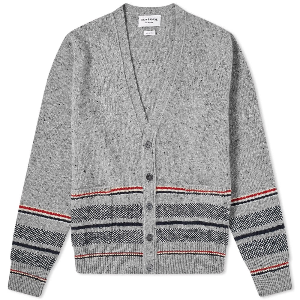 Thom Browne Striped Jaquard Cardigan - 1