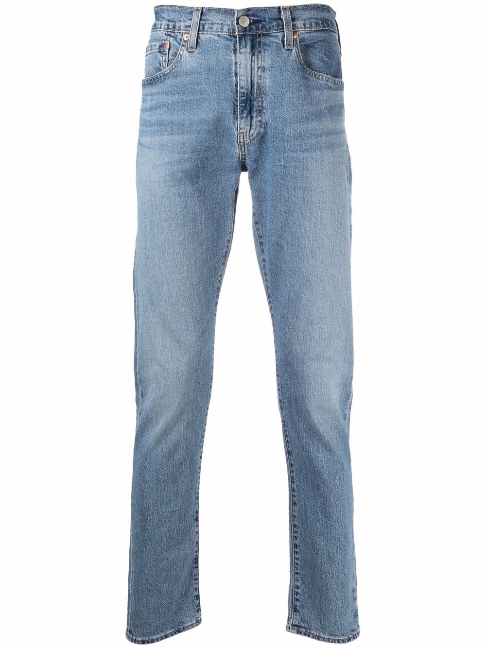 light-wash fitted jeans - 1