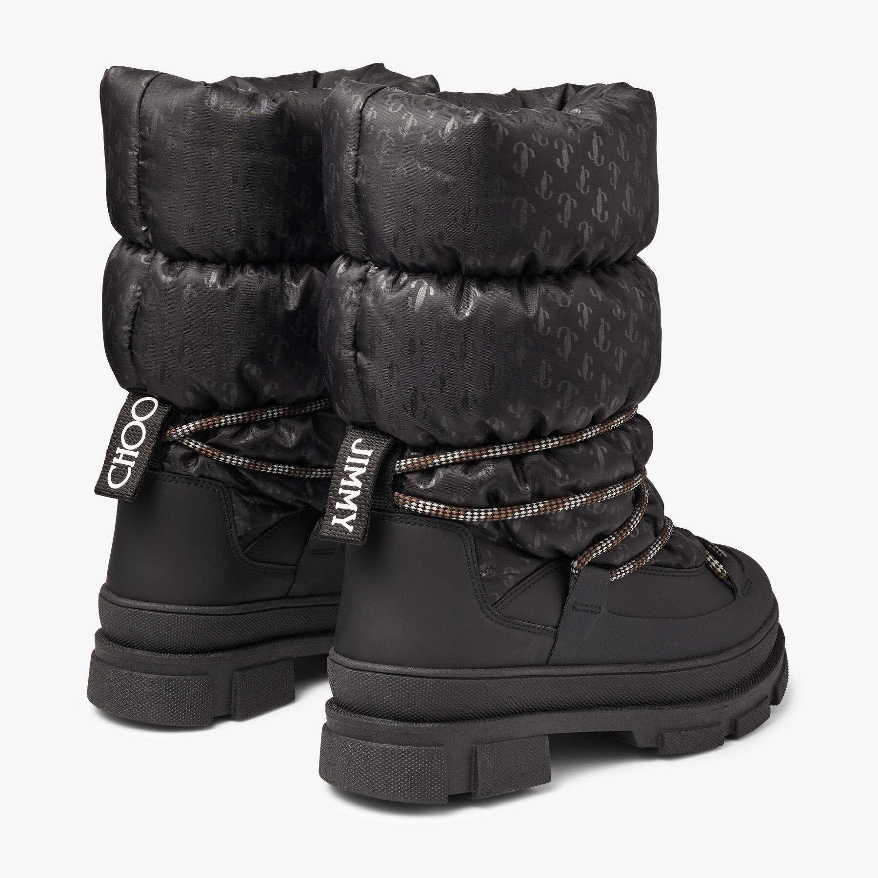 Jimmy Choo Yeda Monogram Padded Snow Boots