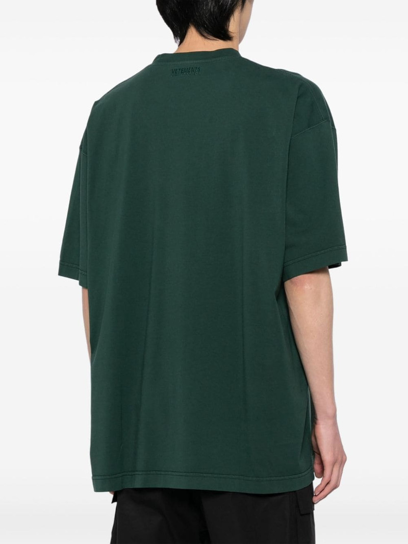 slogan-print cotton T-shirt 5