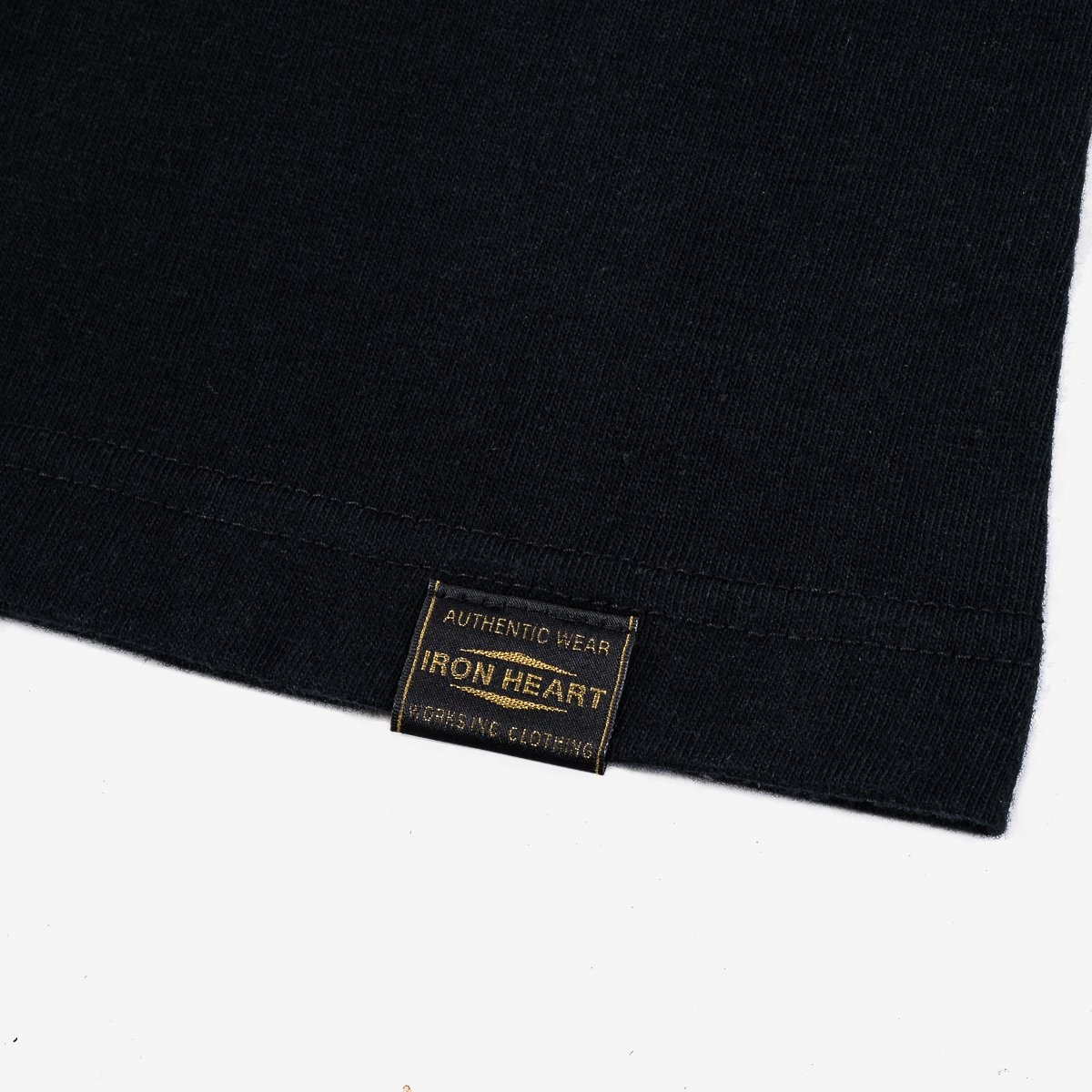 IHPT-666-BLK 6.5oz 666 Cut Printed Loopwheel Crew Neck T-Shirt - Black - 6