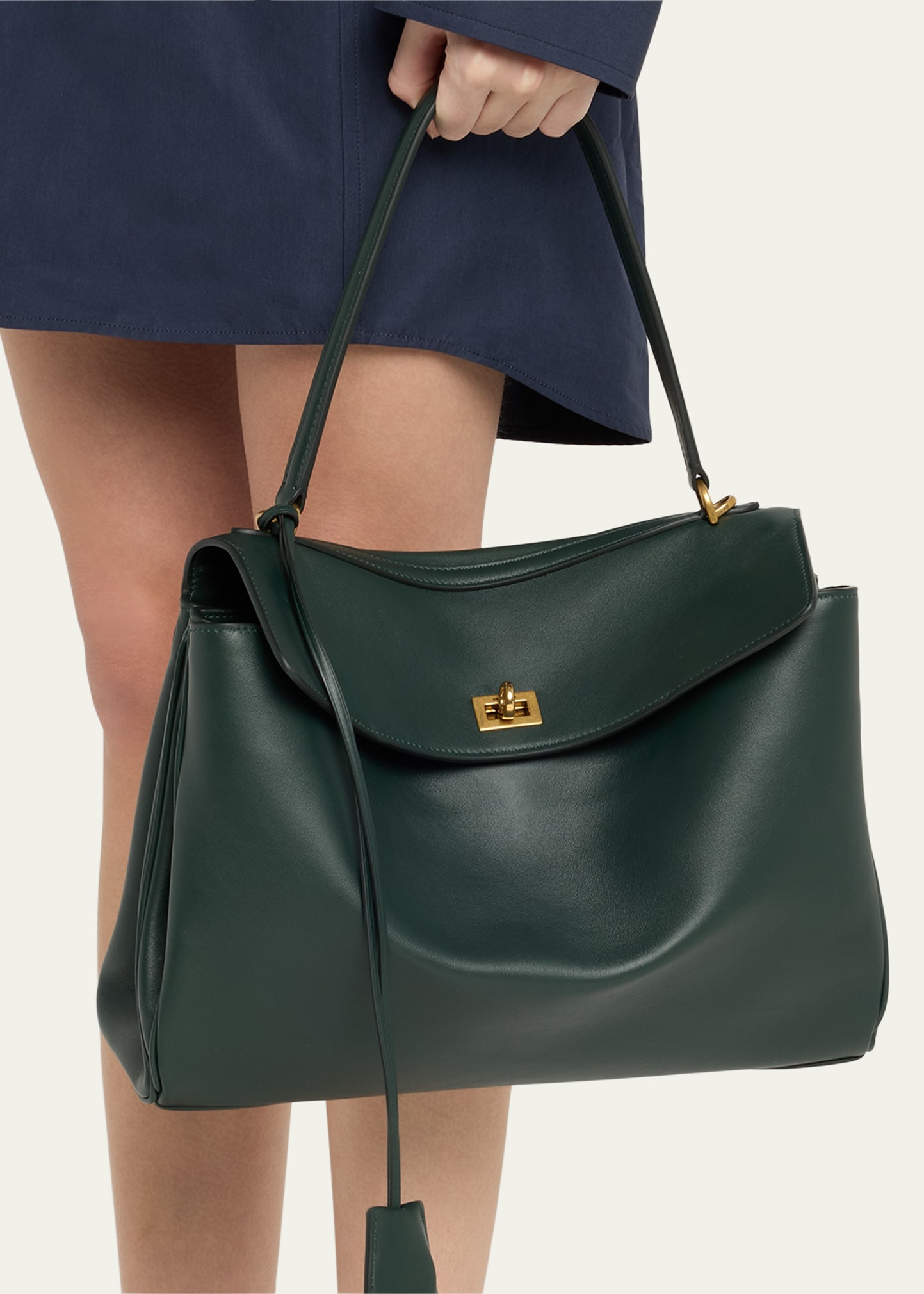 Rodeo Medium Leather Top-Handle Bag - 2