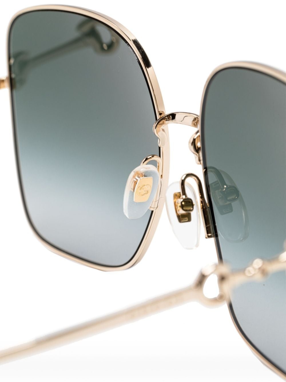 horsebit detail square-frame sunglasses - 3