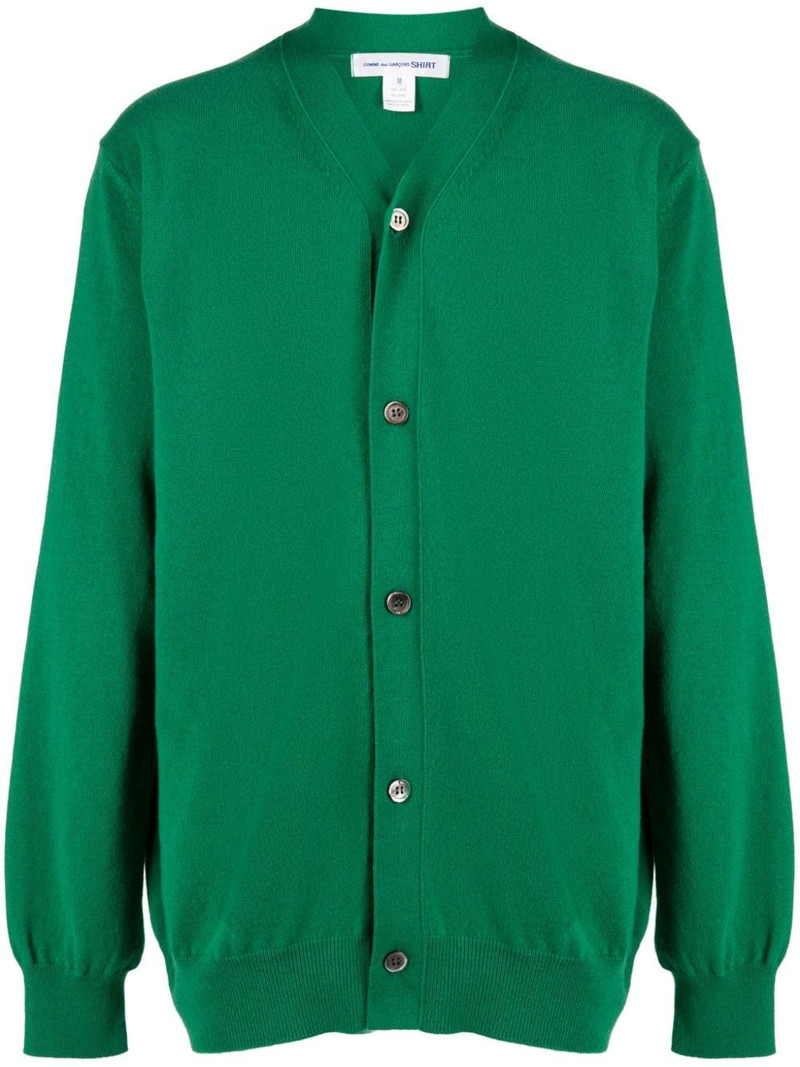 V-neck wool cardigan 1