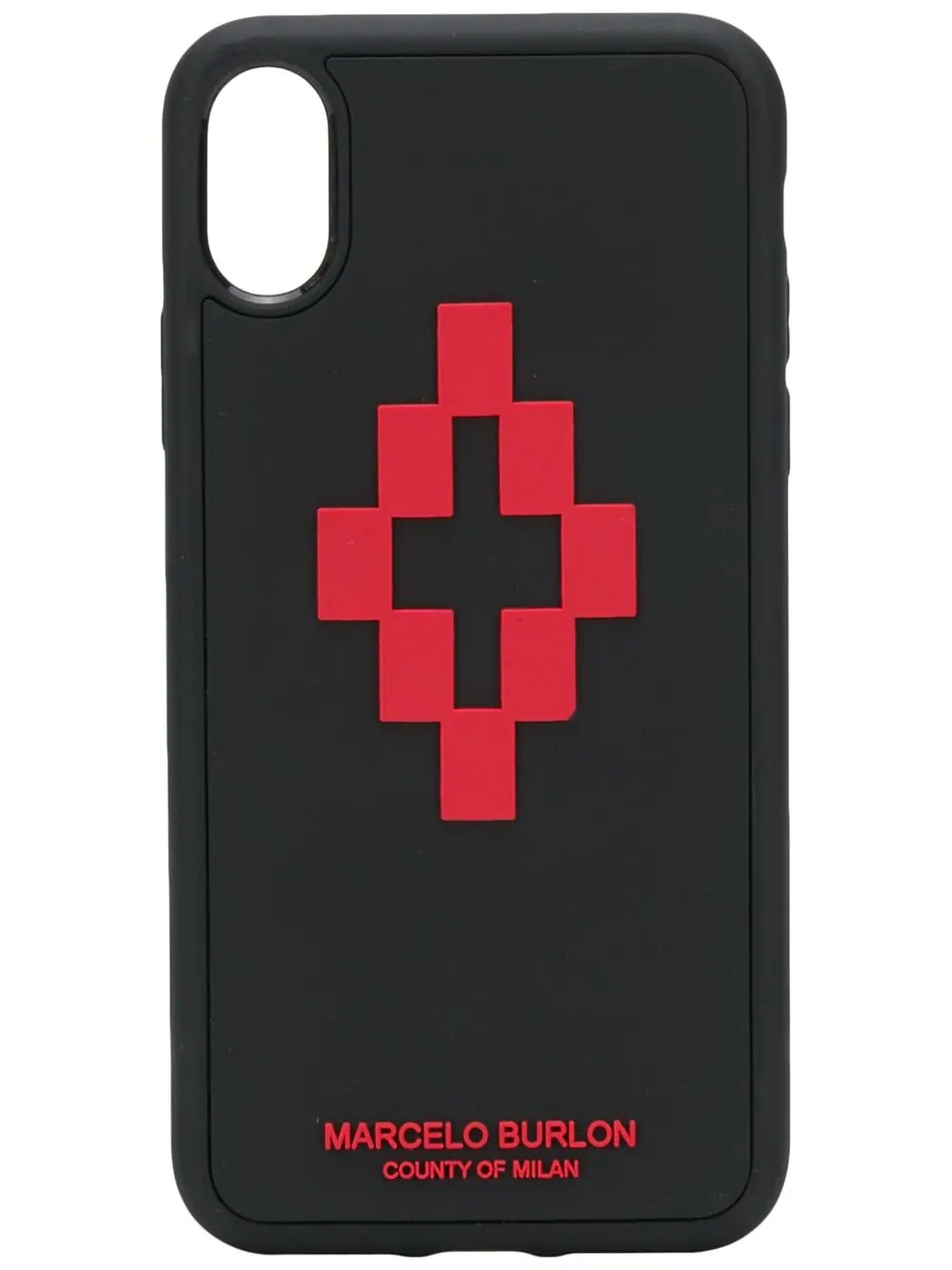 3D cross logo iPhone XS case - 1