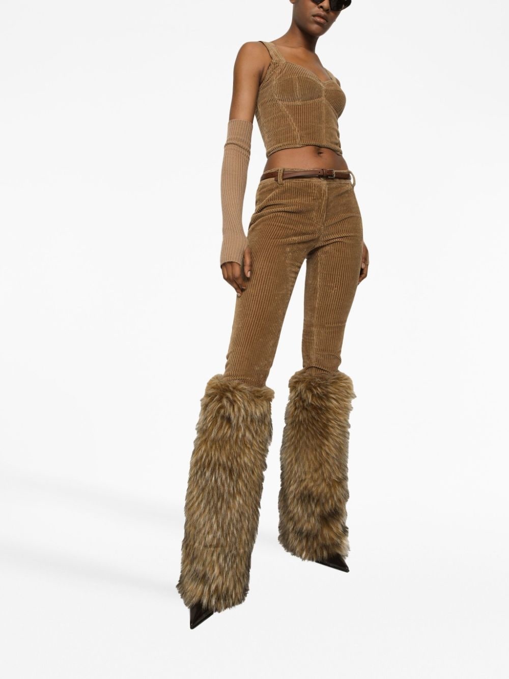 buckled leather belt - 4