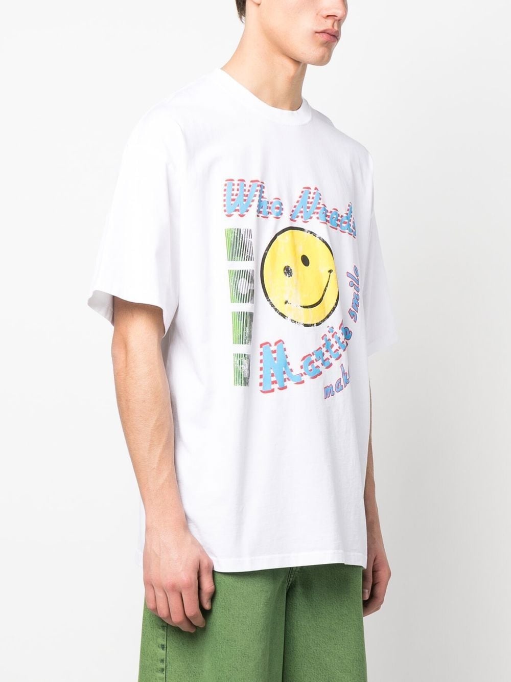 slogan-print cotton T-shirt - 3