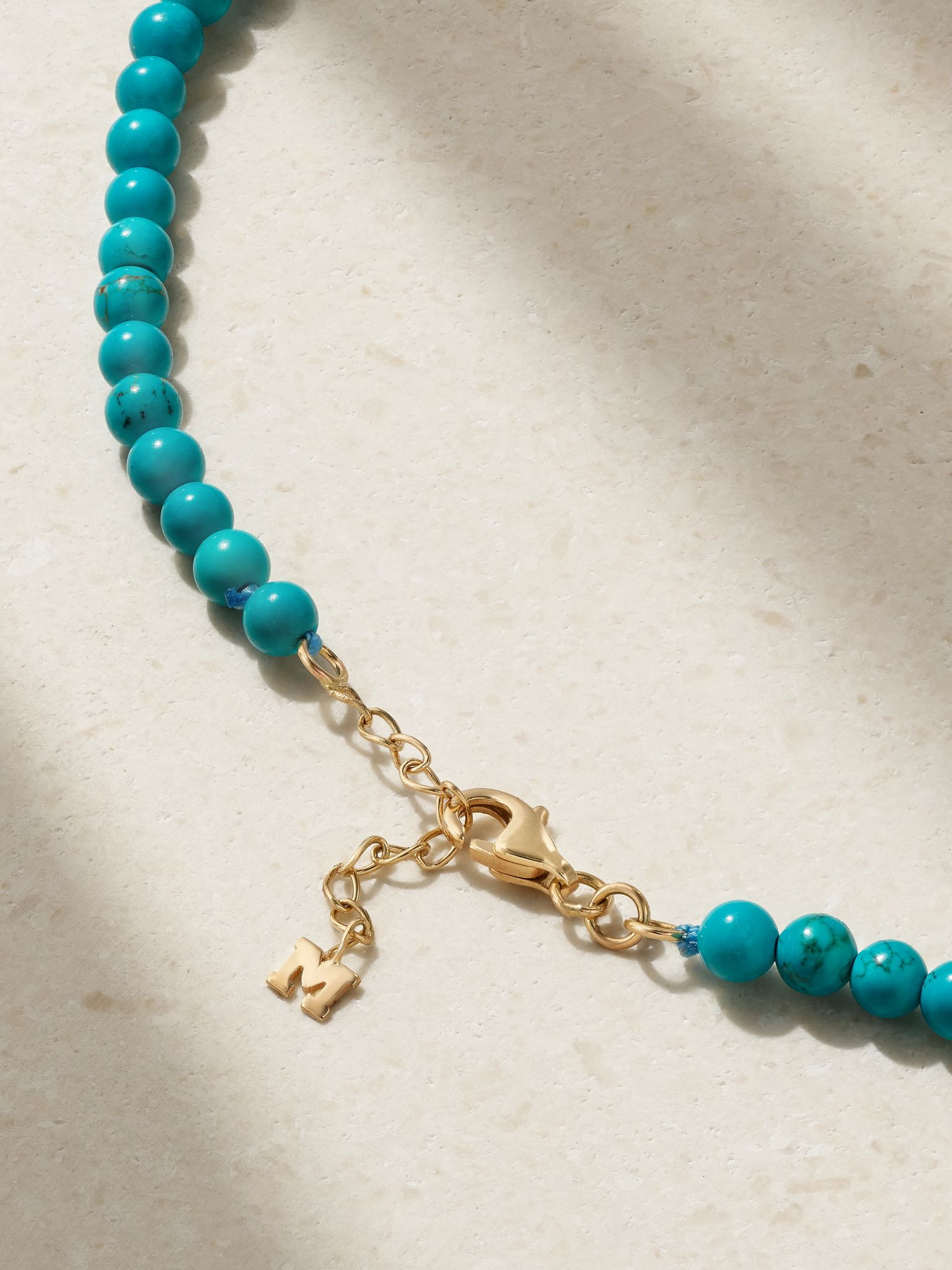 14-karat gold turquoise necklace Gold - 3