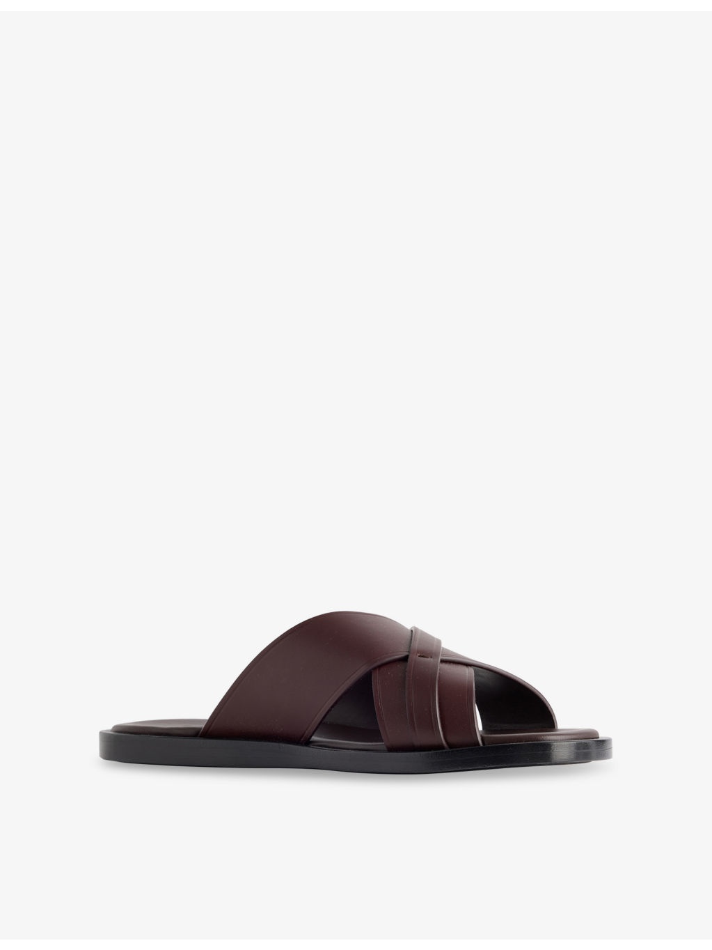 Interlocking G Leather Sliders - 3