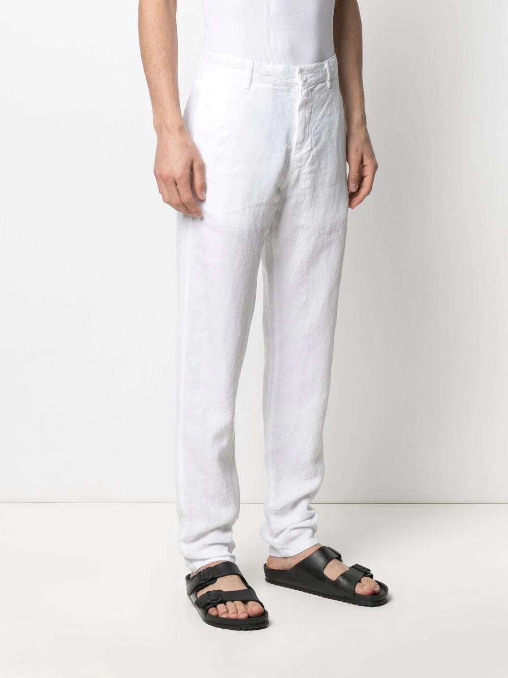 mid-rise straight-leg trousers - 3