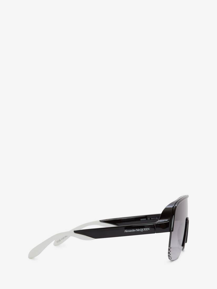 Court Visor Sunglasses in Black/grey - 2