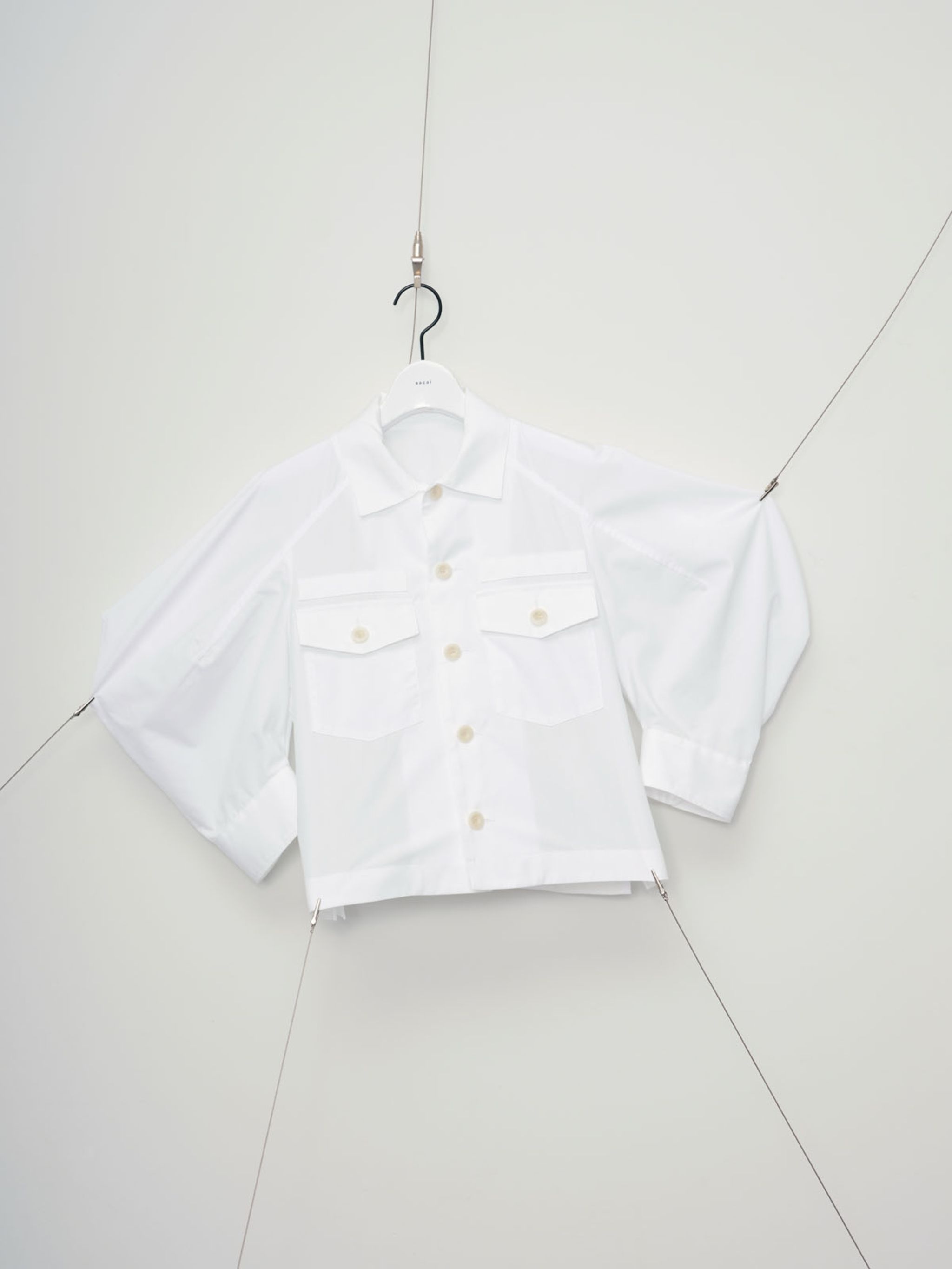 【秀逸デザイン/関税込】sacai Cotton Poplin シャツ sacai Cotton Poplin Shirt Off White | HAVEN
