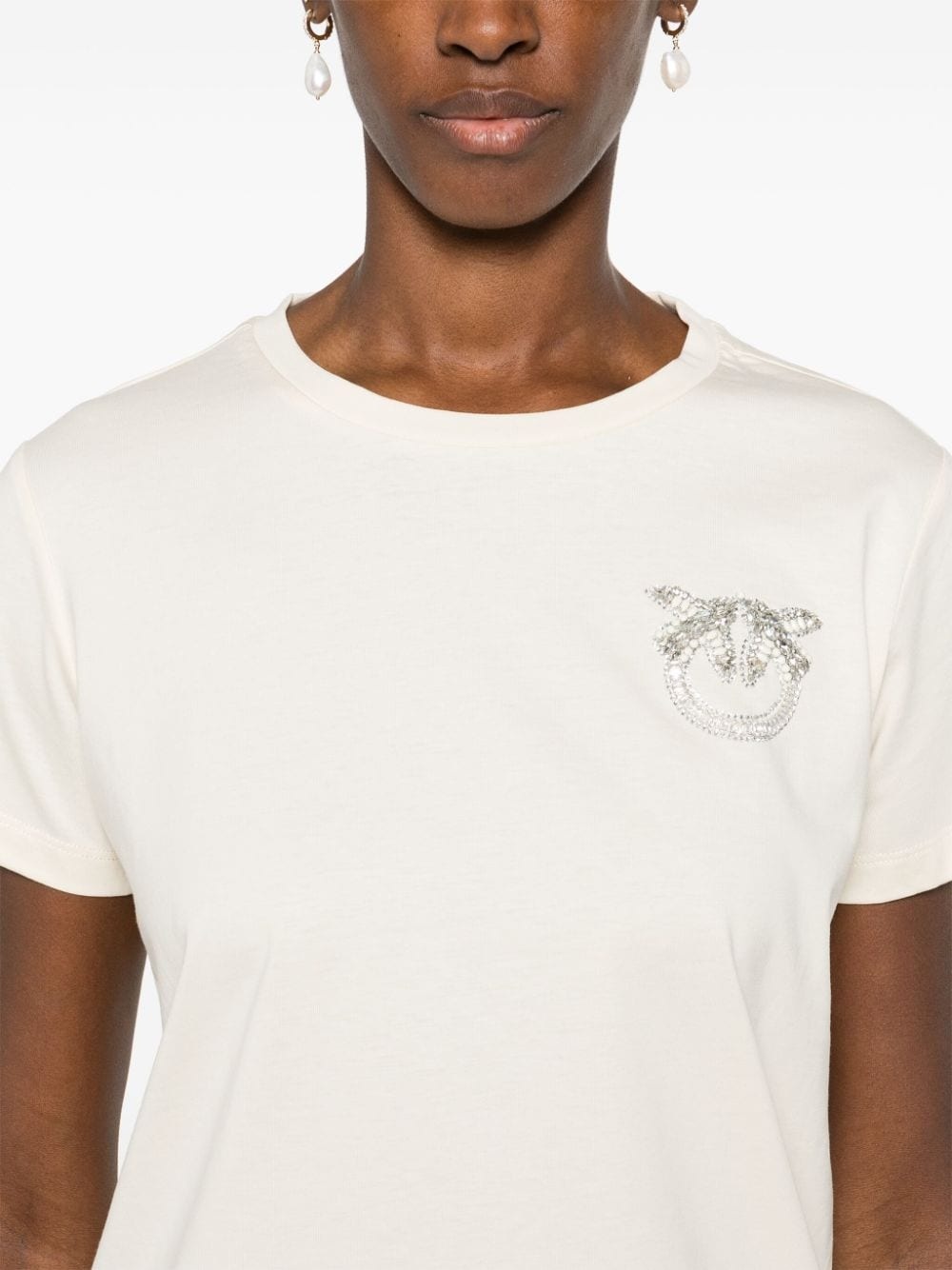 Love Birds-appliqué T-shirt - 5