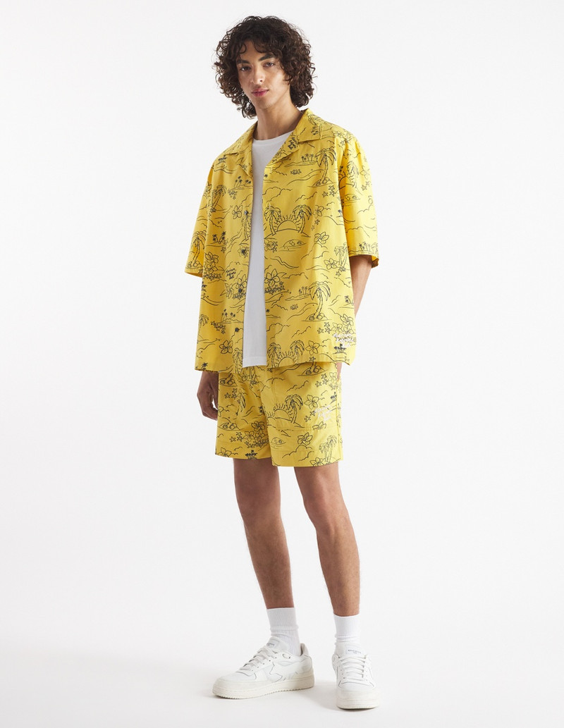 Maison Kitsuné “TROPICAL PALM” CASUAL BOARD SHORT outlook
