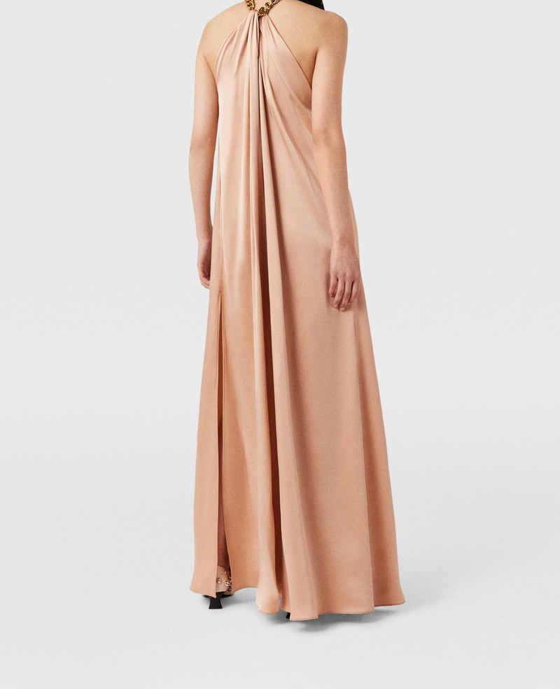 Chain Halterneck Satin Maxi Dress 4