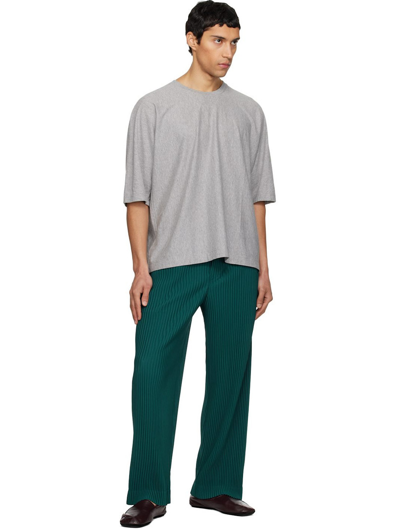 ISSEY MIYAKE Green Color Pleats 1 Trousers outlook