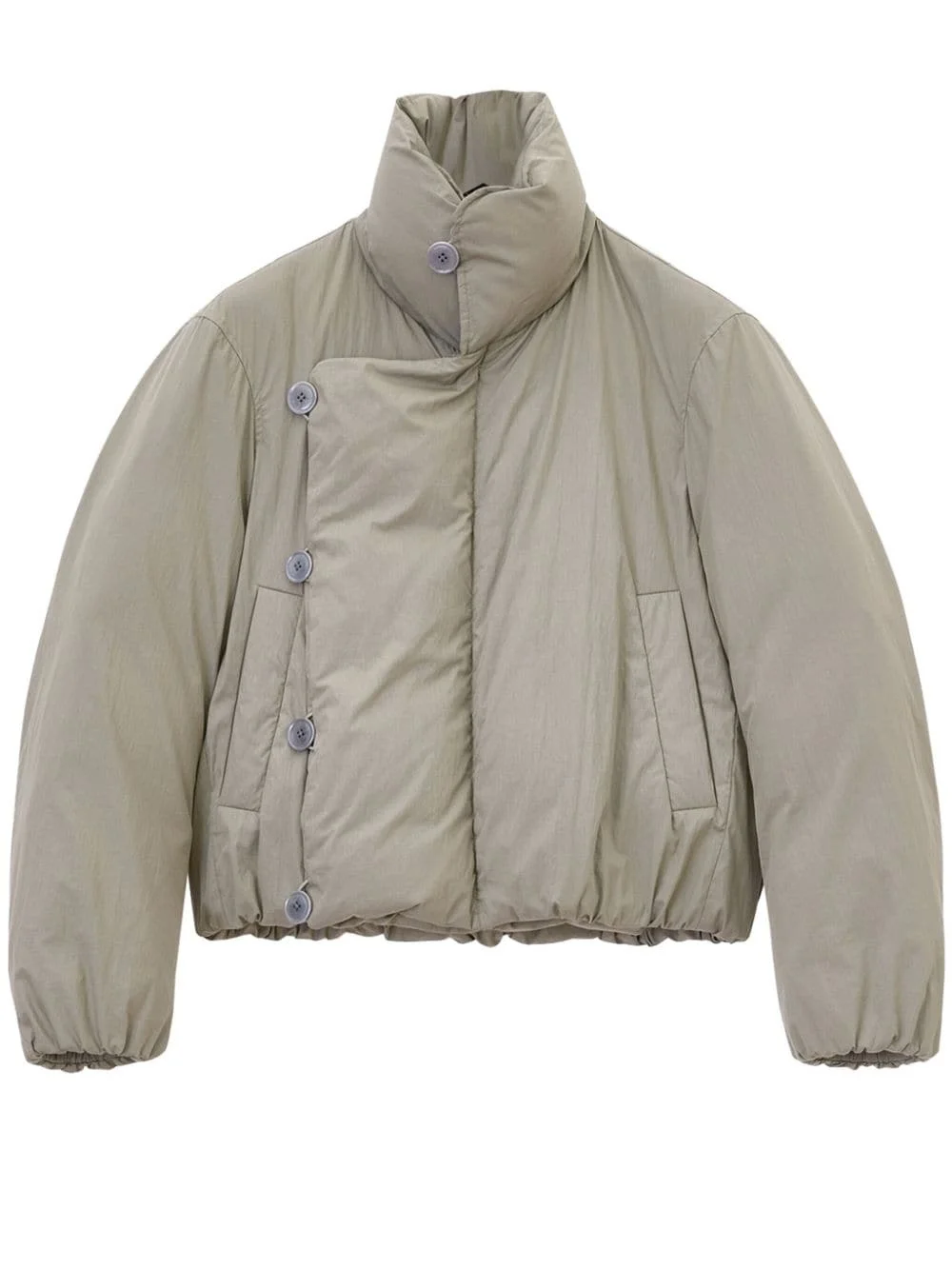 cropped puffer blouson jacket - 1