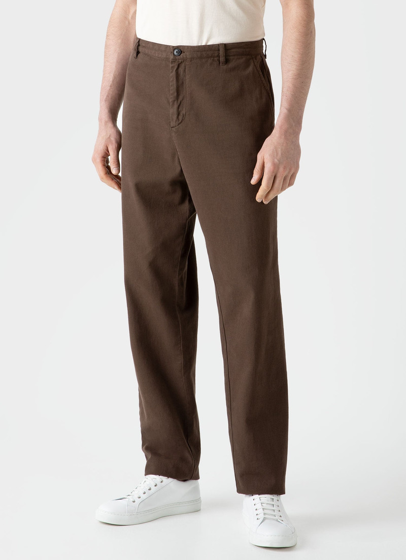 Sunspel Brushed Cotton Chore Trouser outlook