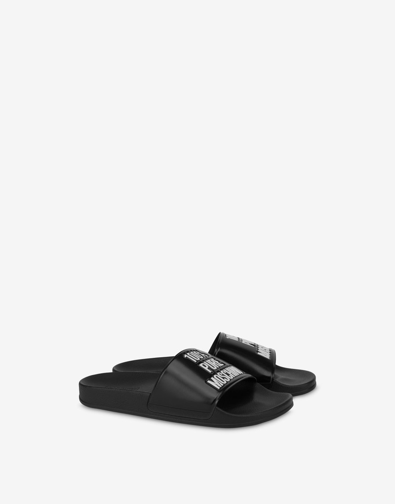 100% PURE MOSCHINO POOL SLIDERS 1