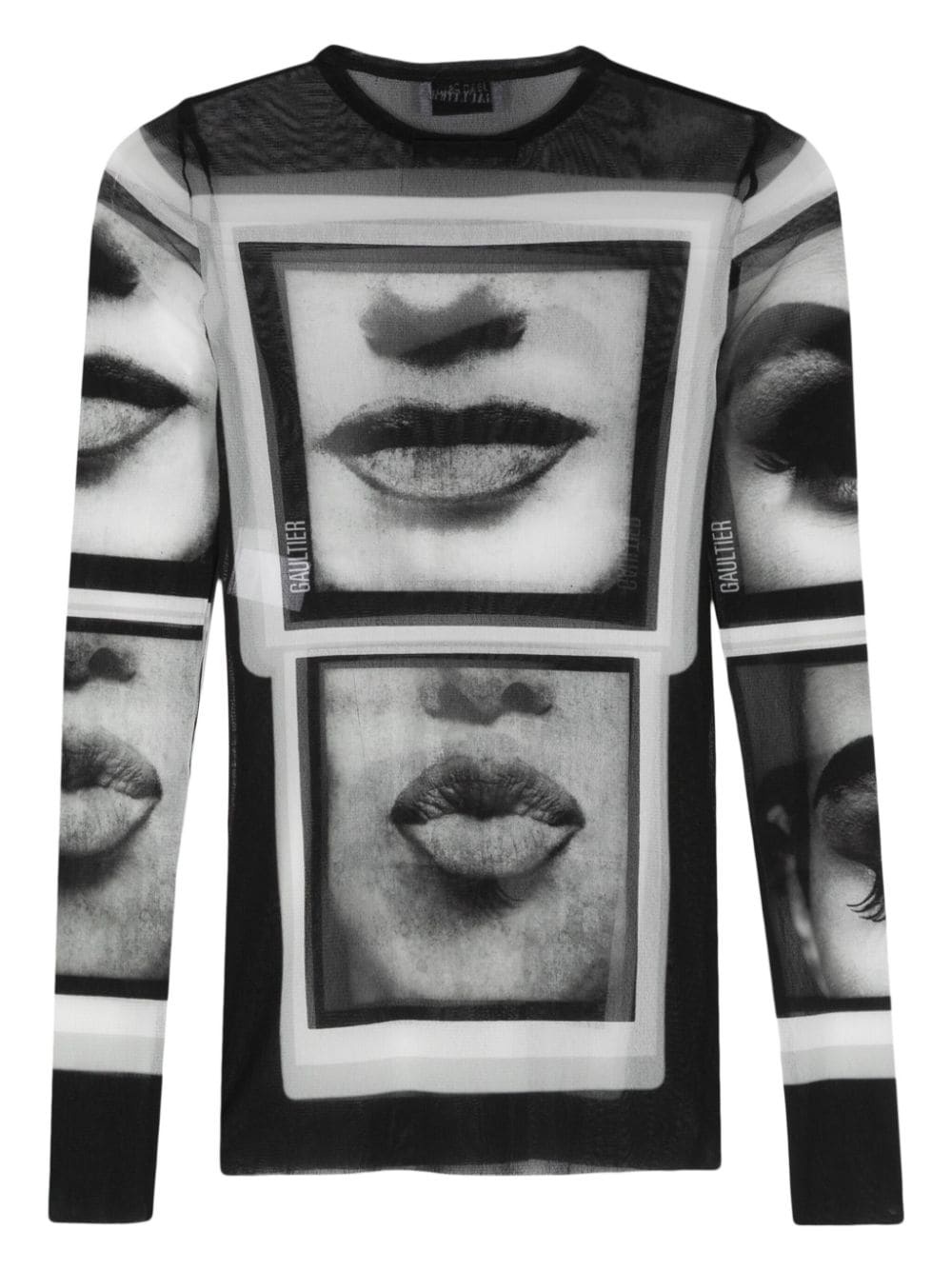 Eyes And Lips mesh T-shirt - 2