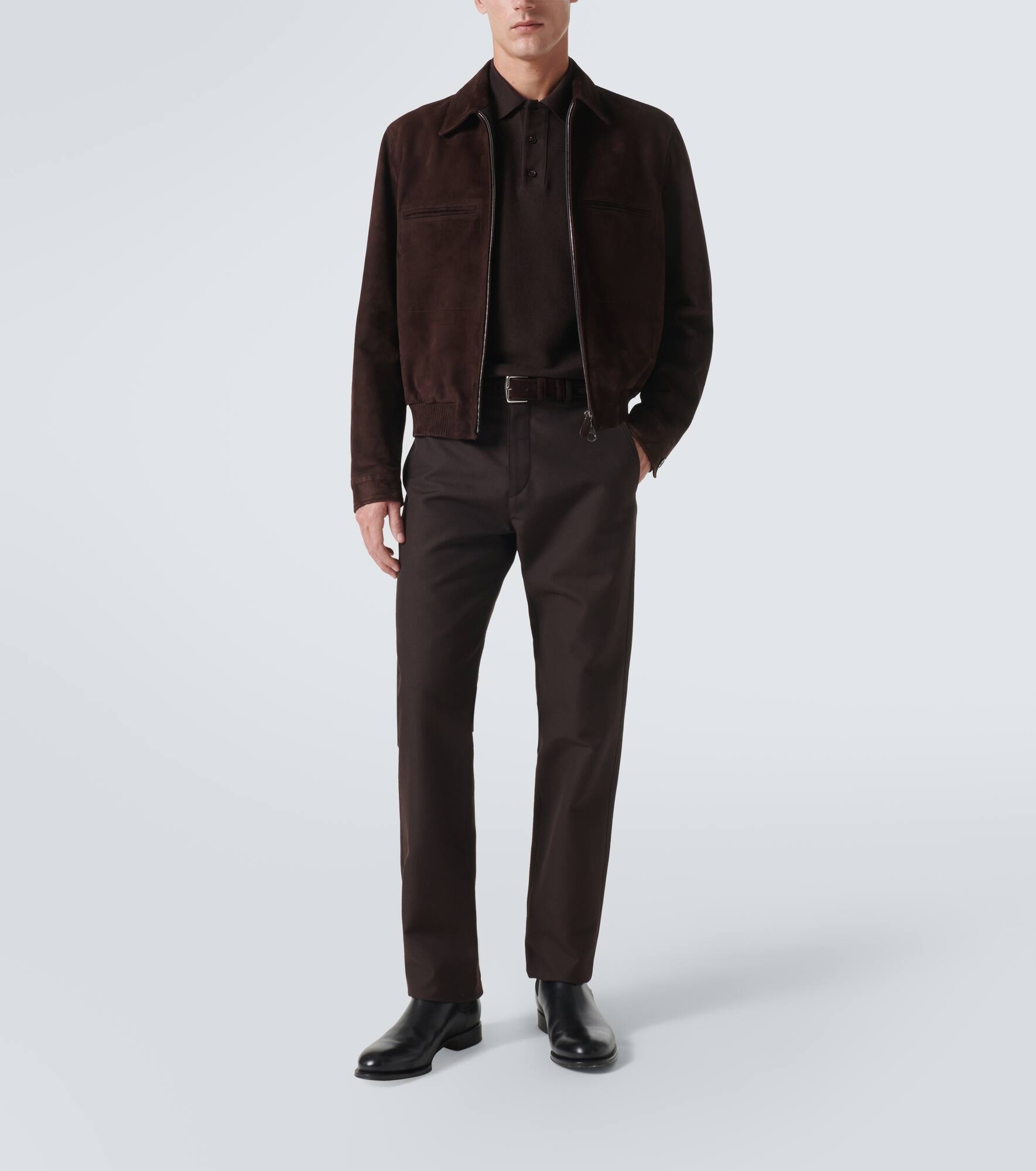 Wool and cotton straight pants - 2