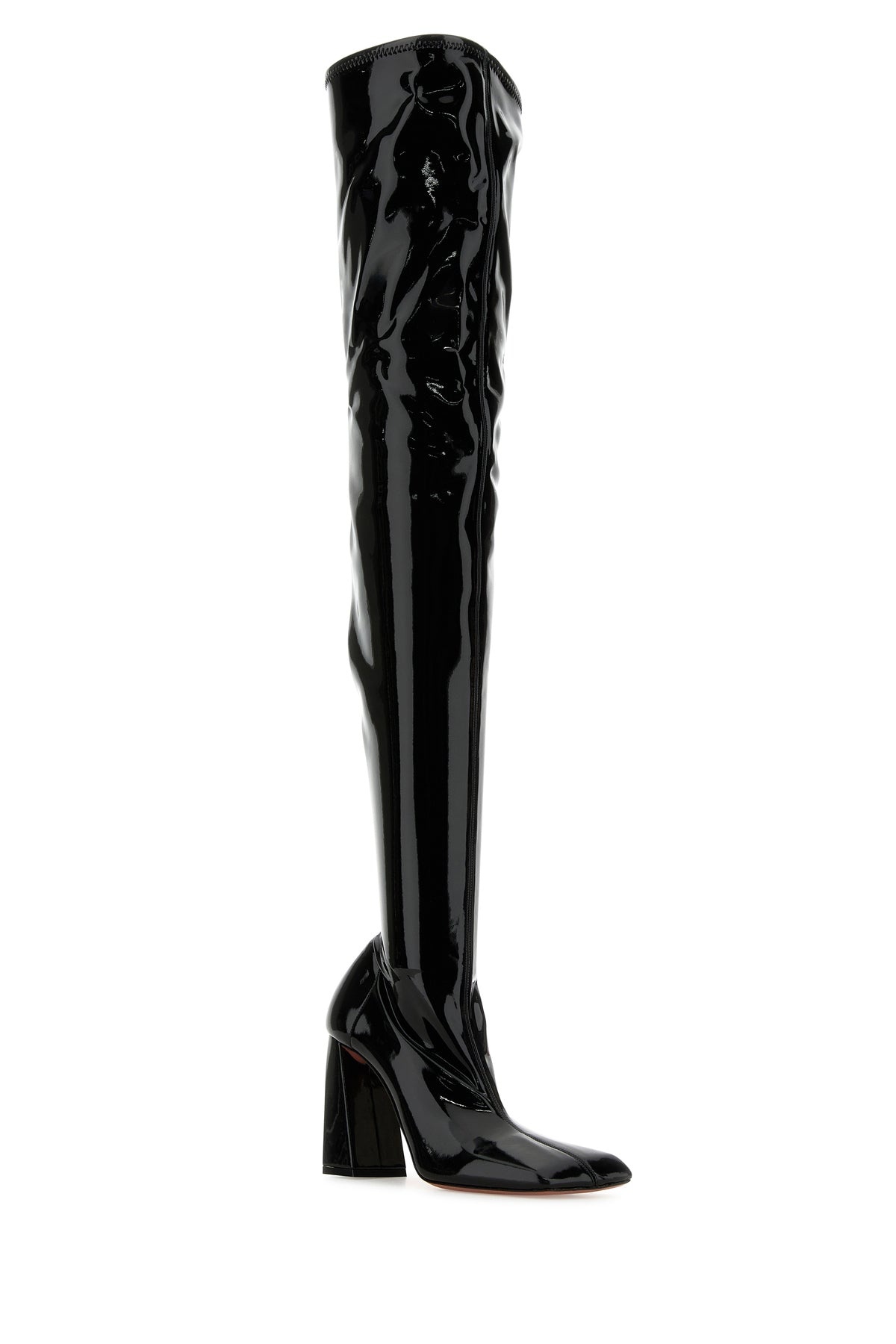 Black latex Marine boots - 2