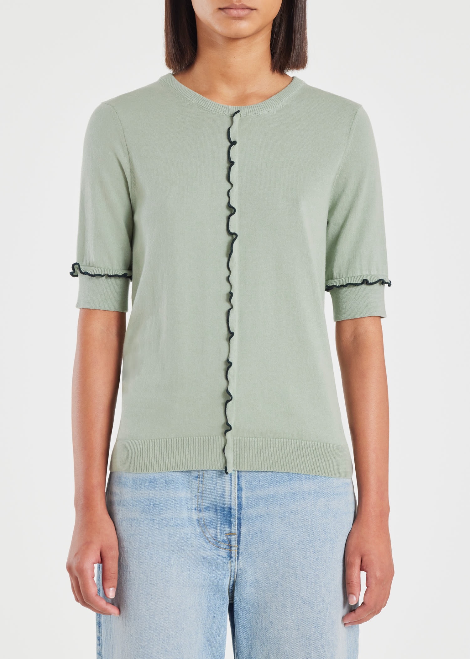 Mint Green Organic Cotton Knitted Top - 3