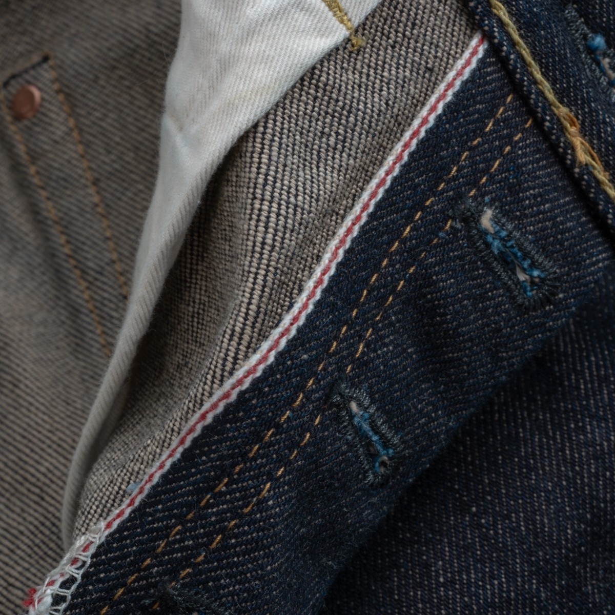 IH-555-SST 21oz Shinayaka Selvedge Denim Super Slim Cut Jeans - Indigo - 9
