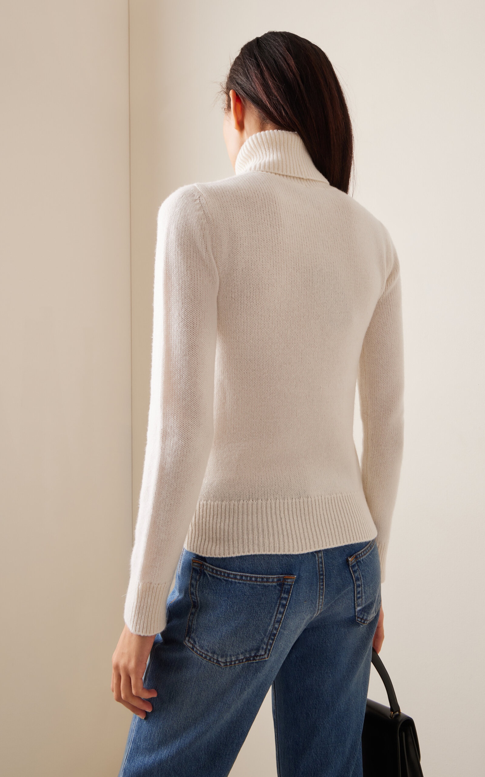 Cashmere Turtleneck Sweater ivory - 4