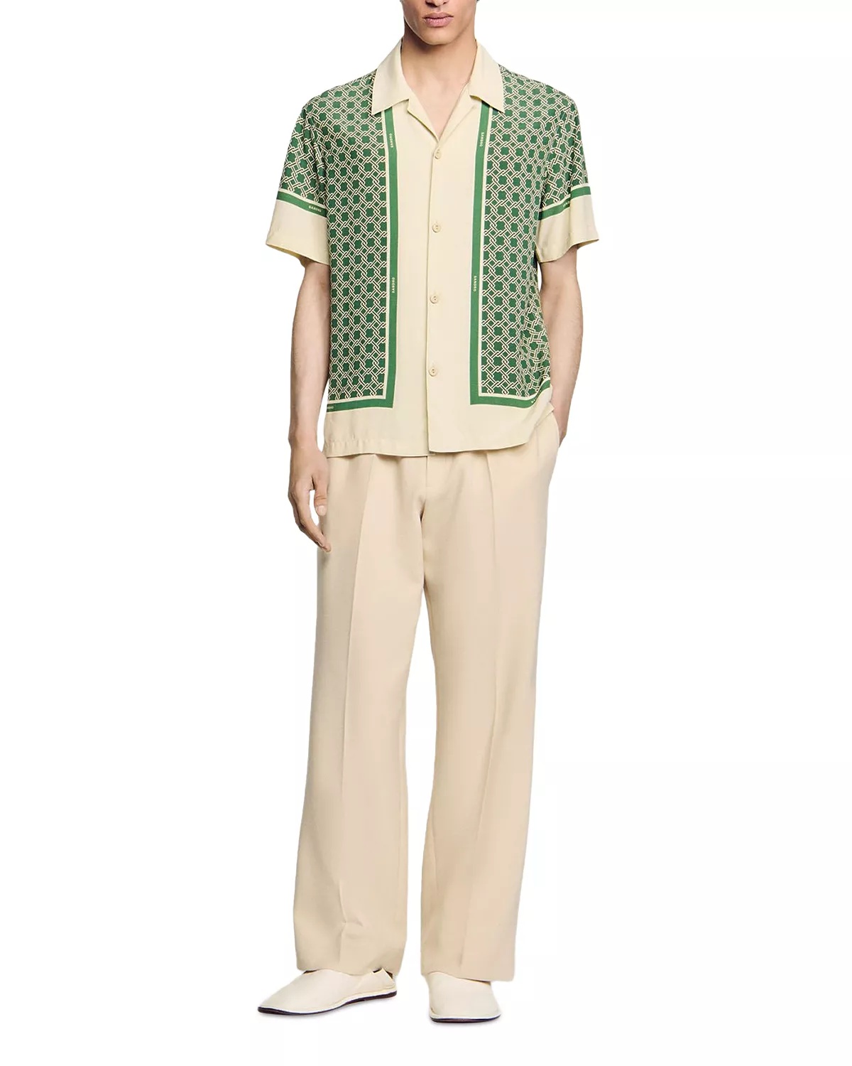Short Sleeved Patterned Shirt - 2