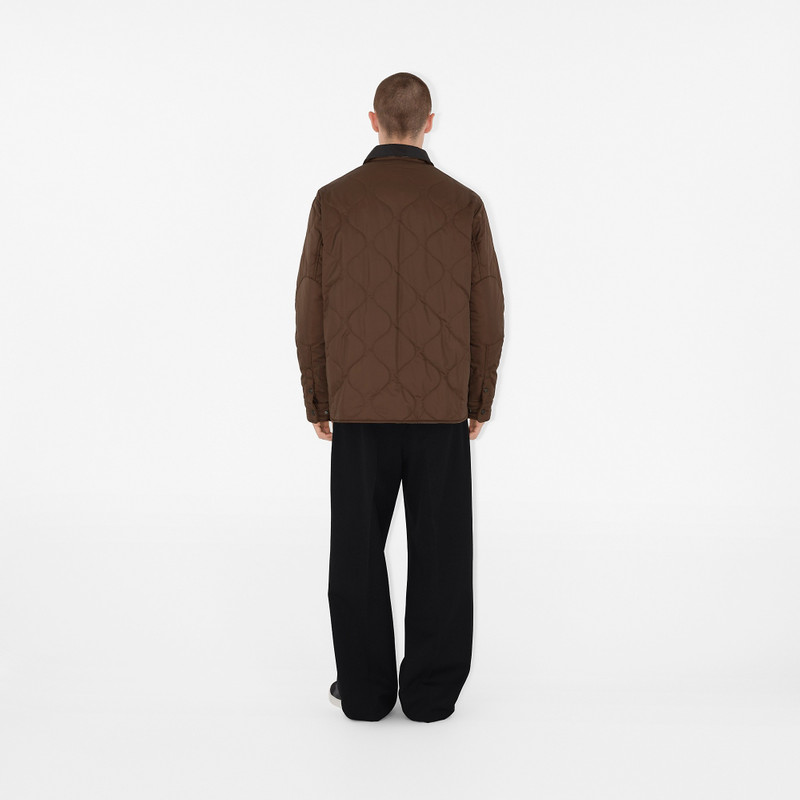 Reversible Check Quilted Overshirt 4