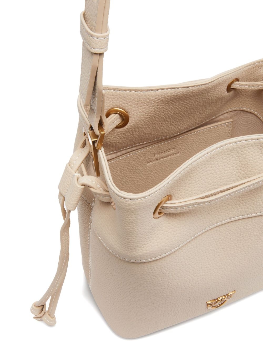 small leather bucket bag - 4