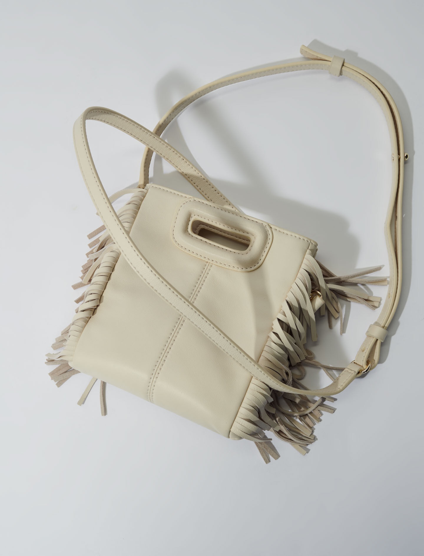Studded M quilted leather mini bag - 4