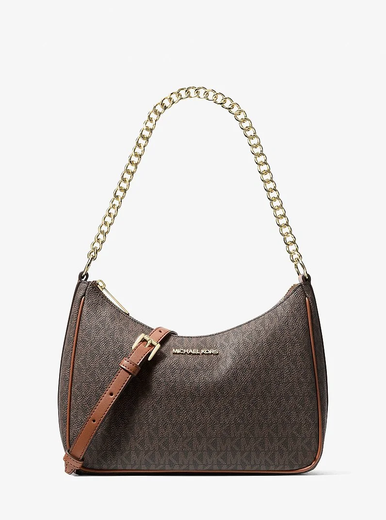 Jet Set Travel Large Signature Logo Convertible Crossbody Bag - 1
