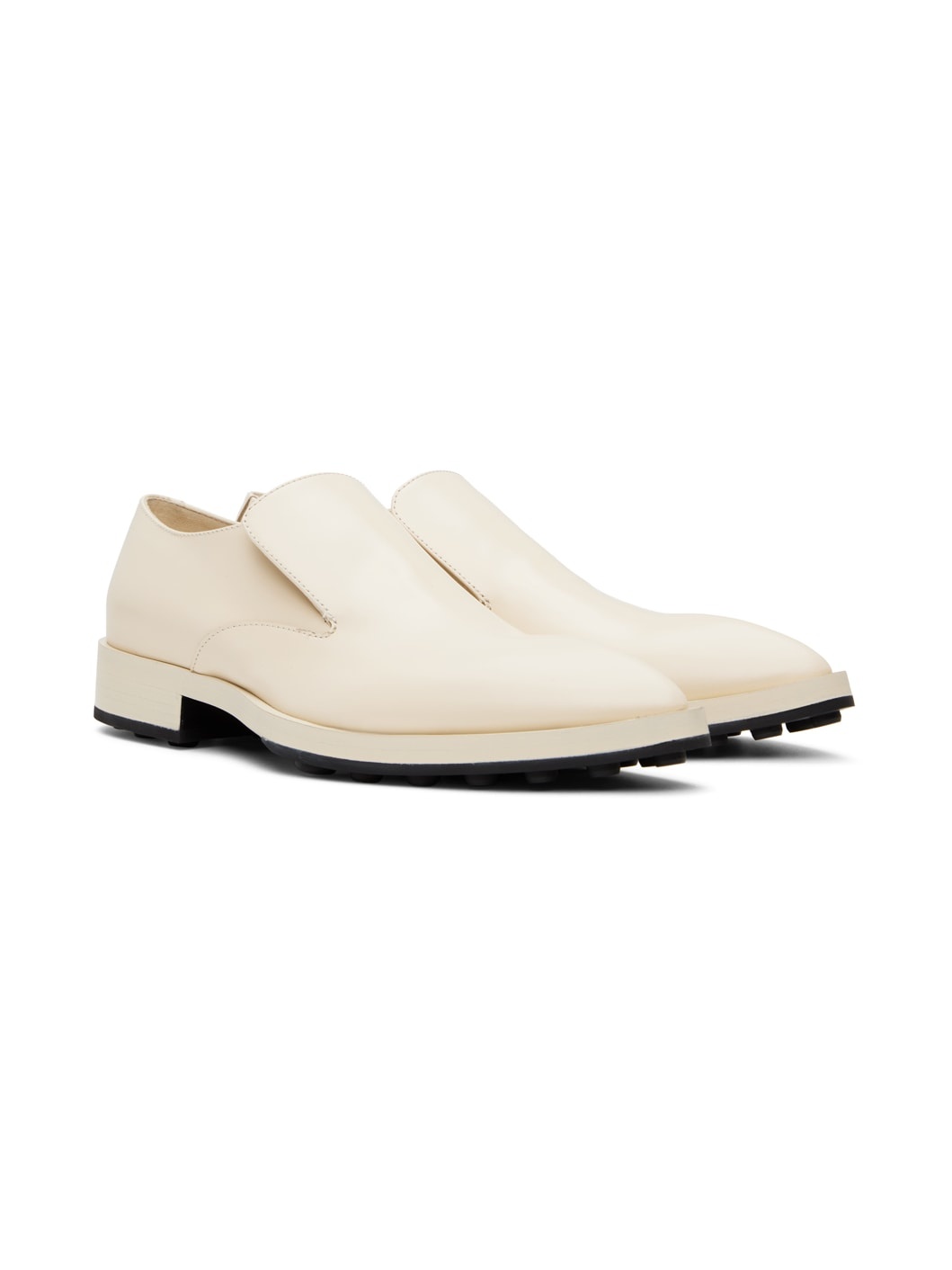 Off-White Pointed Loafers - 4