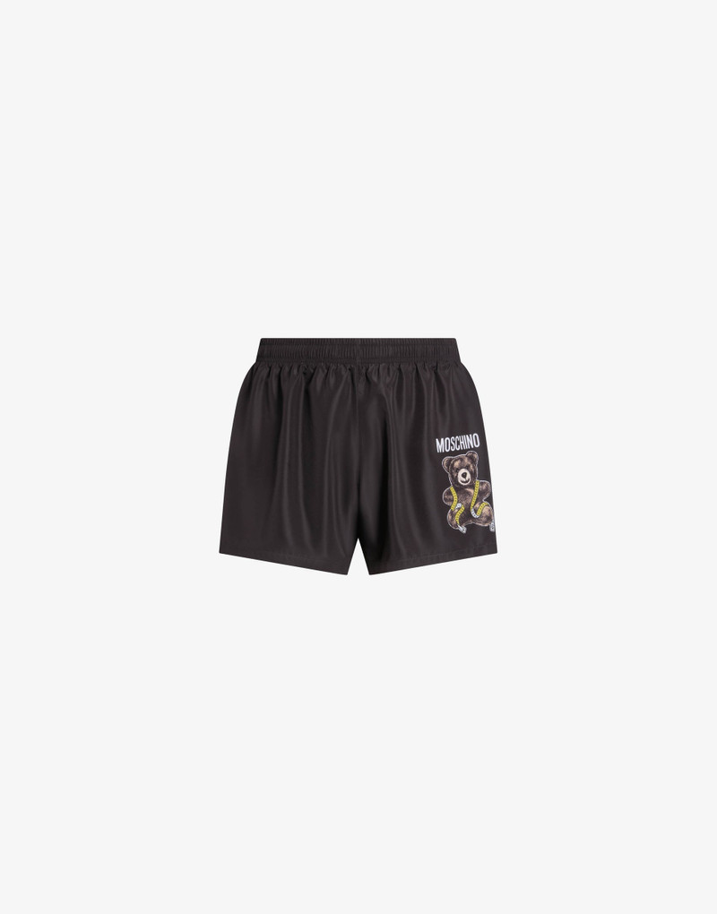 MOSCHINO TEDDY BEAR NYLON SWIM BOXERS - 1