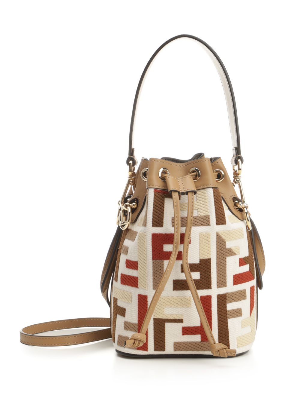 Mini Mon Tresor Canvas Ricamo Handbags Multicolor - 1
