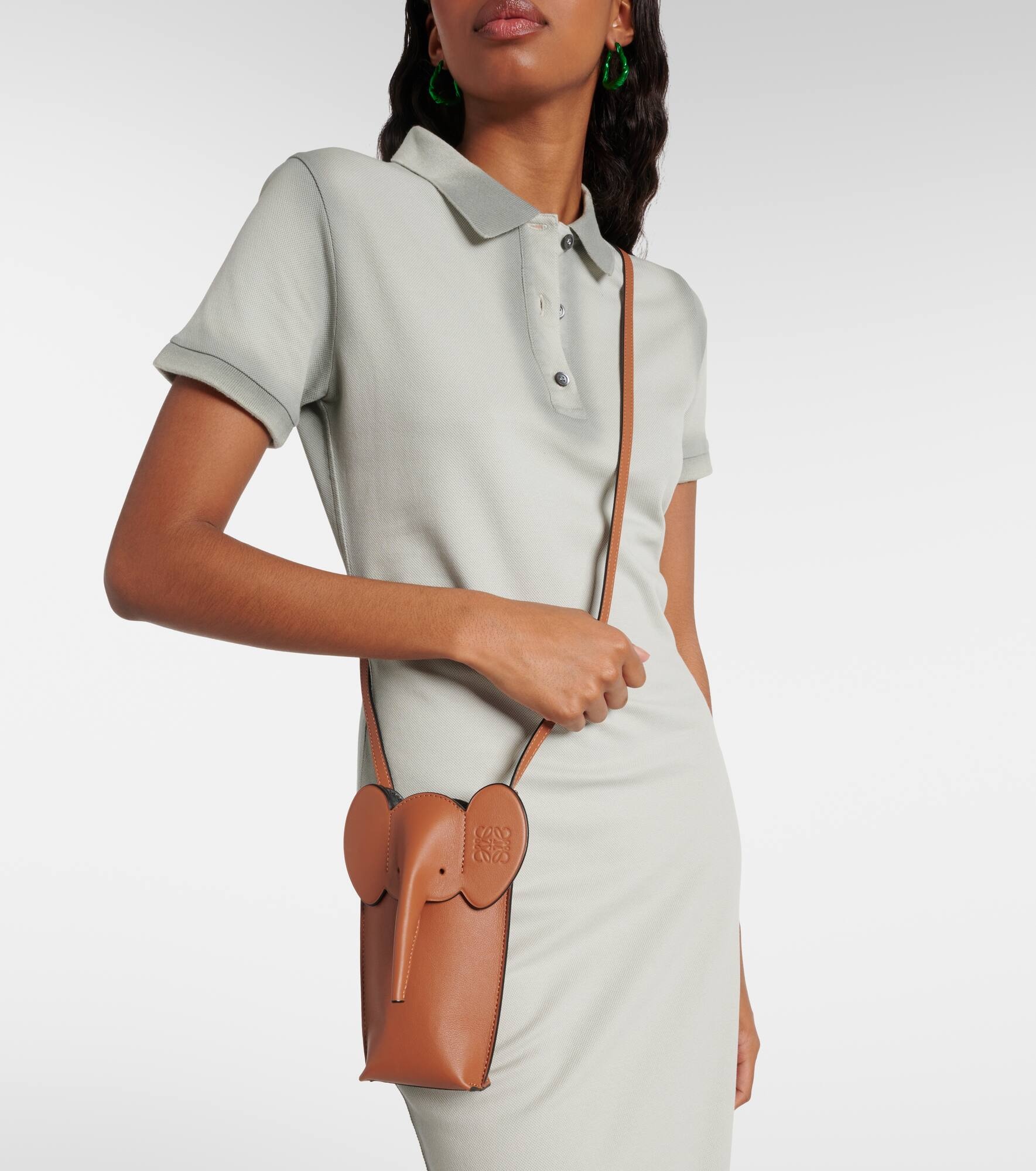 Elephant Pocket leather crossbody bag - 2