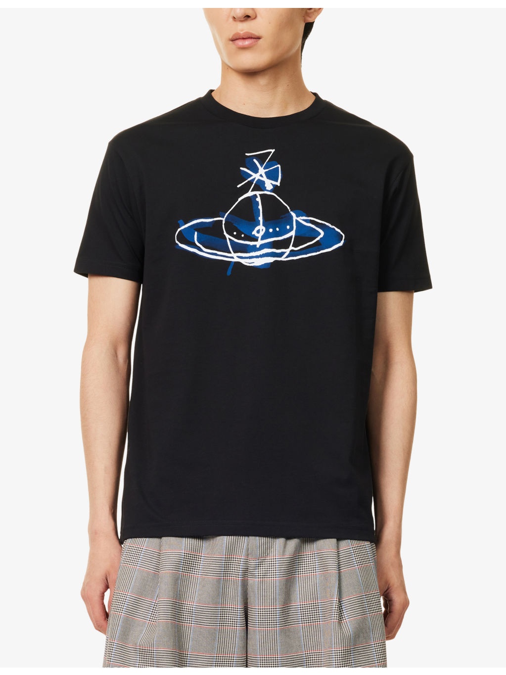 Drawn Orb Crewneck Cotton-Jersey T-Shirt - 3