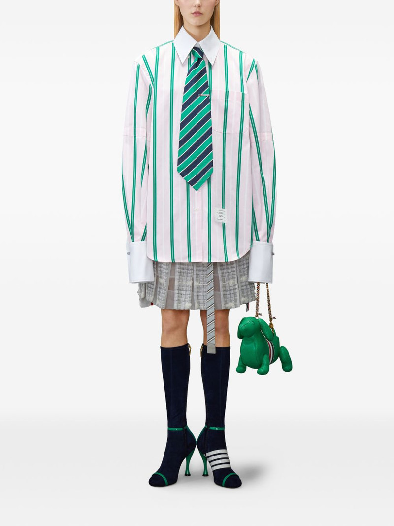 Thom Browne striped oversized shirt outlook