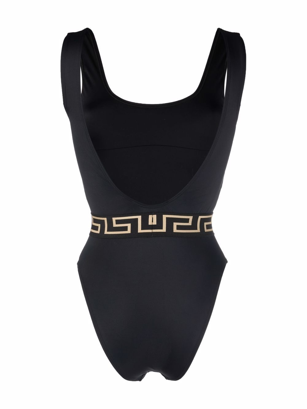 Greca-print swimsuit - 2