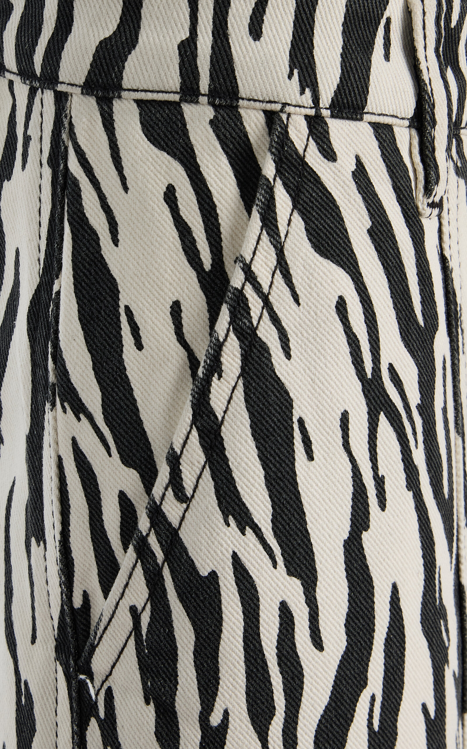 Printed Cotton-Twill Cargo Pants black/white - 5